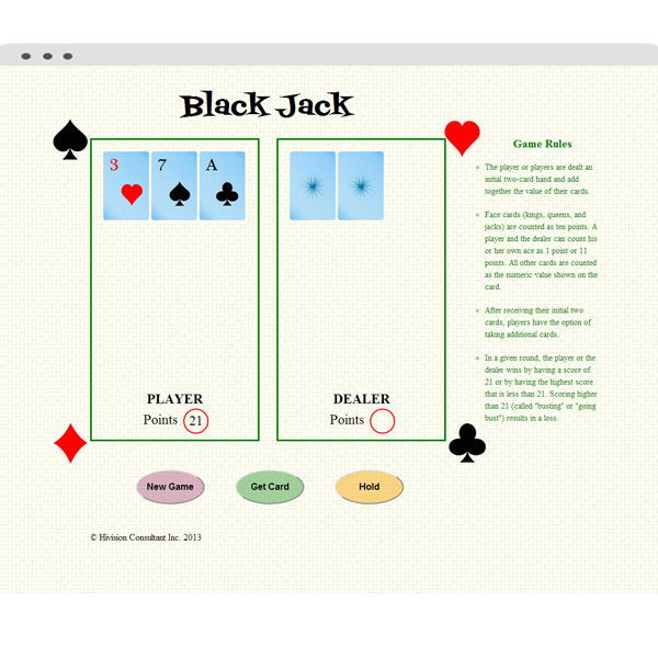 Javascript Game - Black Jack